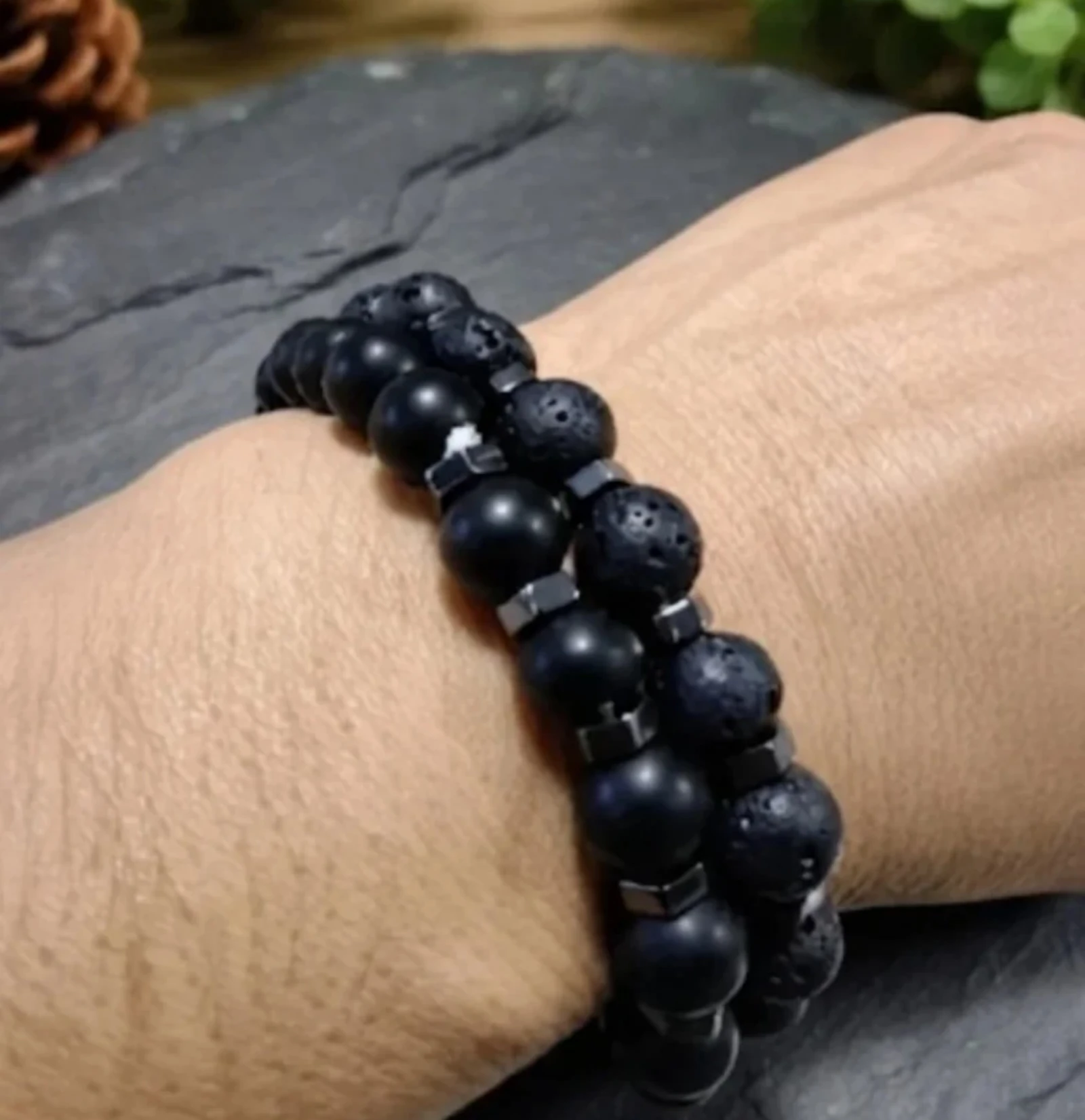 Set van 2 stenen armbanden – photo 2